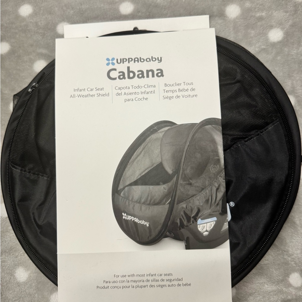 UPPAbaby Cabana Infant Car Seat All-Weather Shield - Black